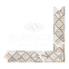 Calacatta Gold Lantern (Luxury) Border - (Corner) Marble Tile Polished-Honed