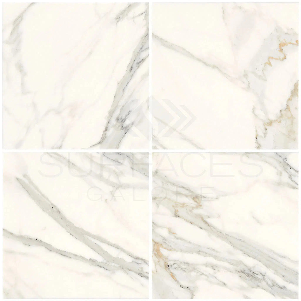 Calacatta Gold Marble 12X12 Polished-Honed