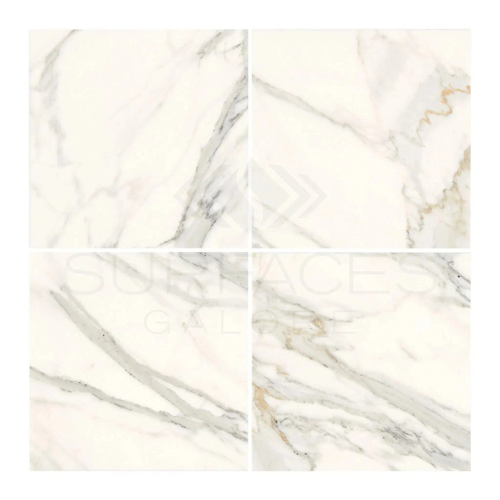 Calacatta Gold Marble 12X12 Polished-Honed