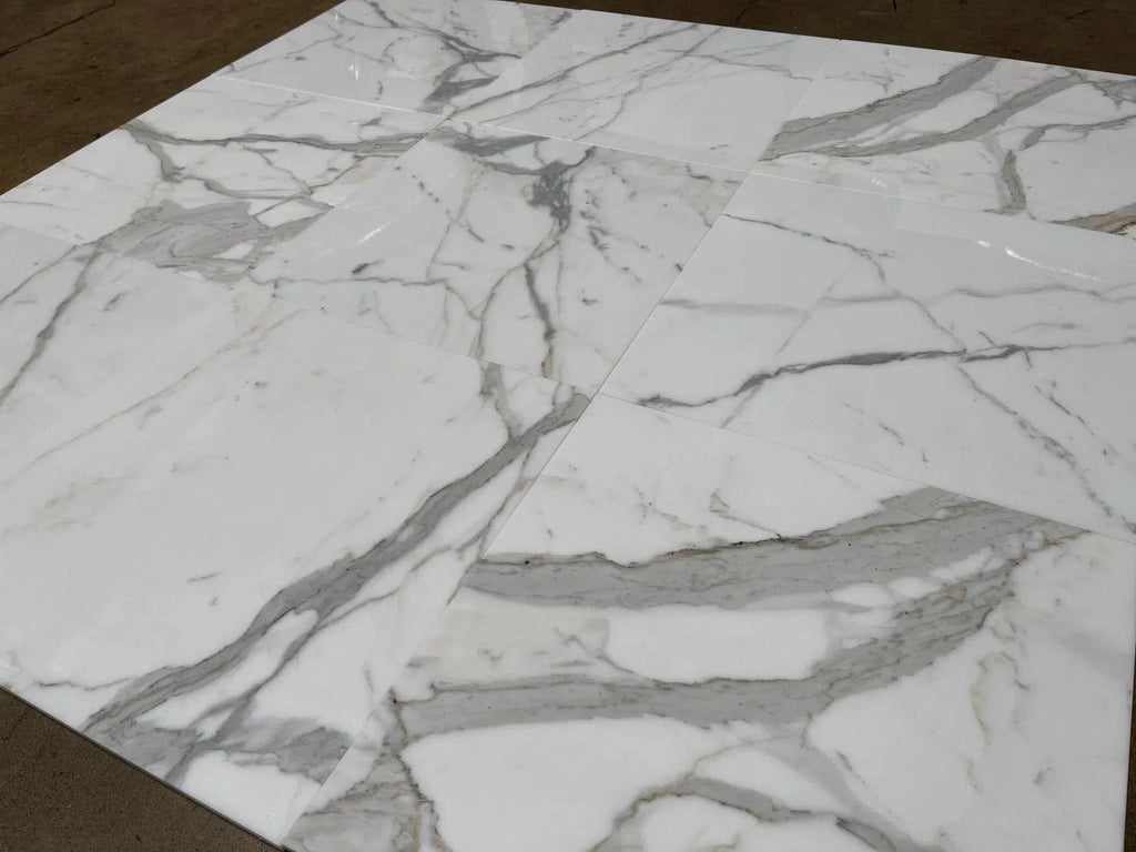 Calacatta Gold Marble 12X12 Polished-Honed