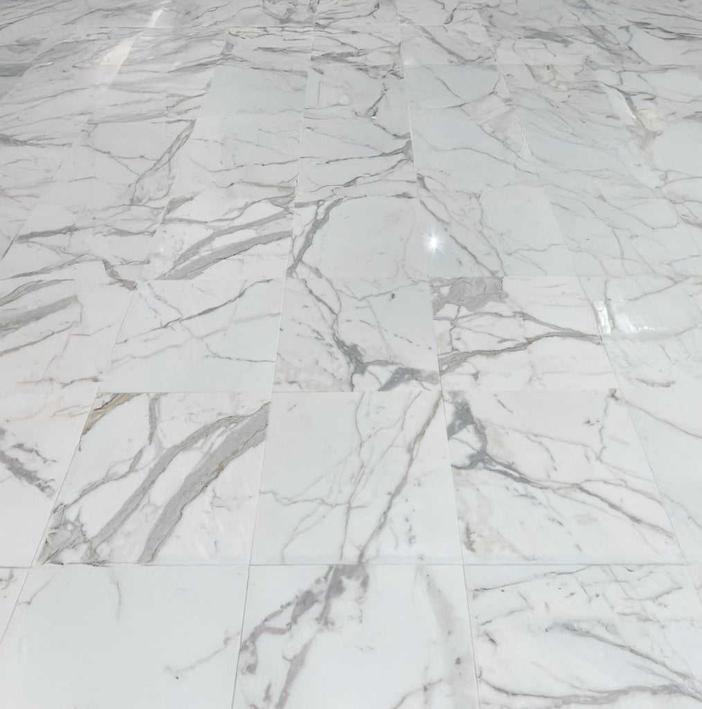 Calacatta Gold Marble 12X12 Polished-Honed