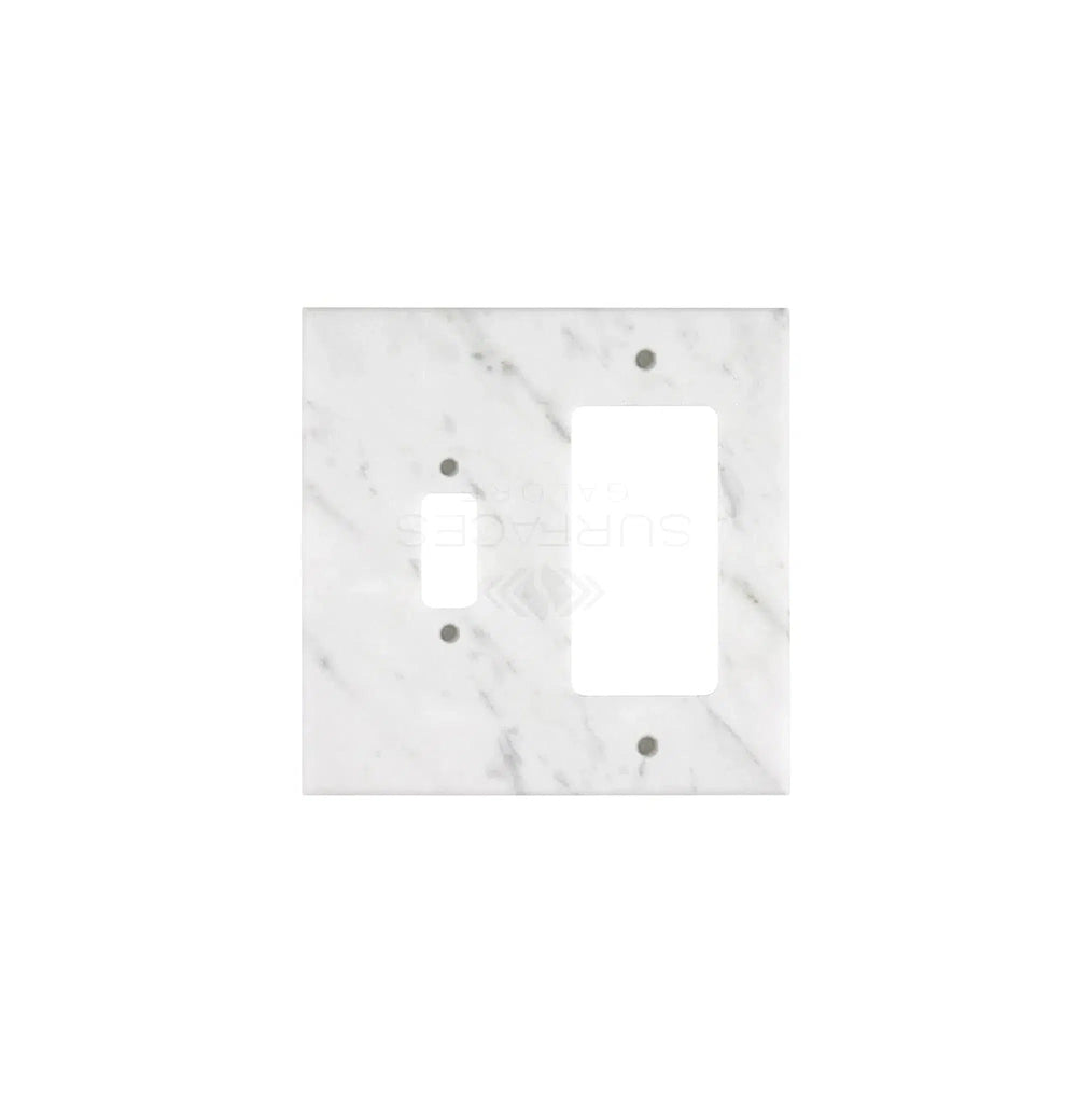 Calacatta Gold 	Marble TOGGLE - ROCKER Switch Wall Plate/Cover Plate/Switch Plate