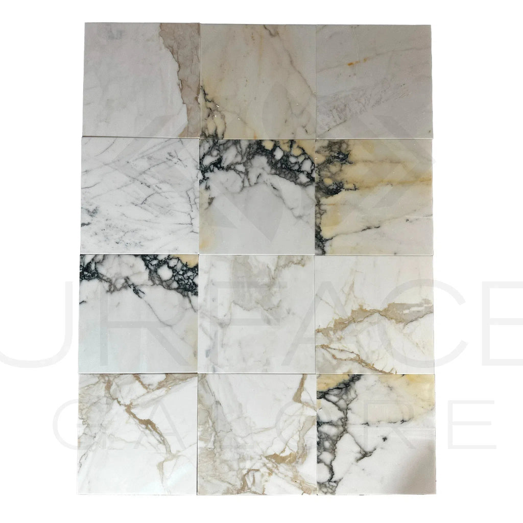 Calacatta Gold Medley 12X12 Polished Marble Tile 280 Sq.Ft. $12.49/Sq.Ft.