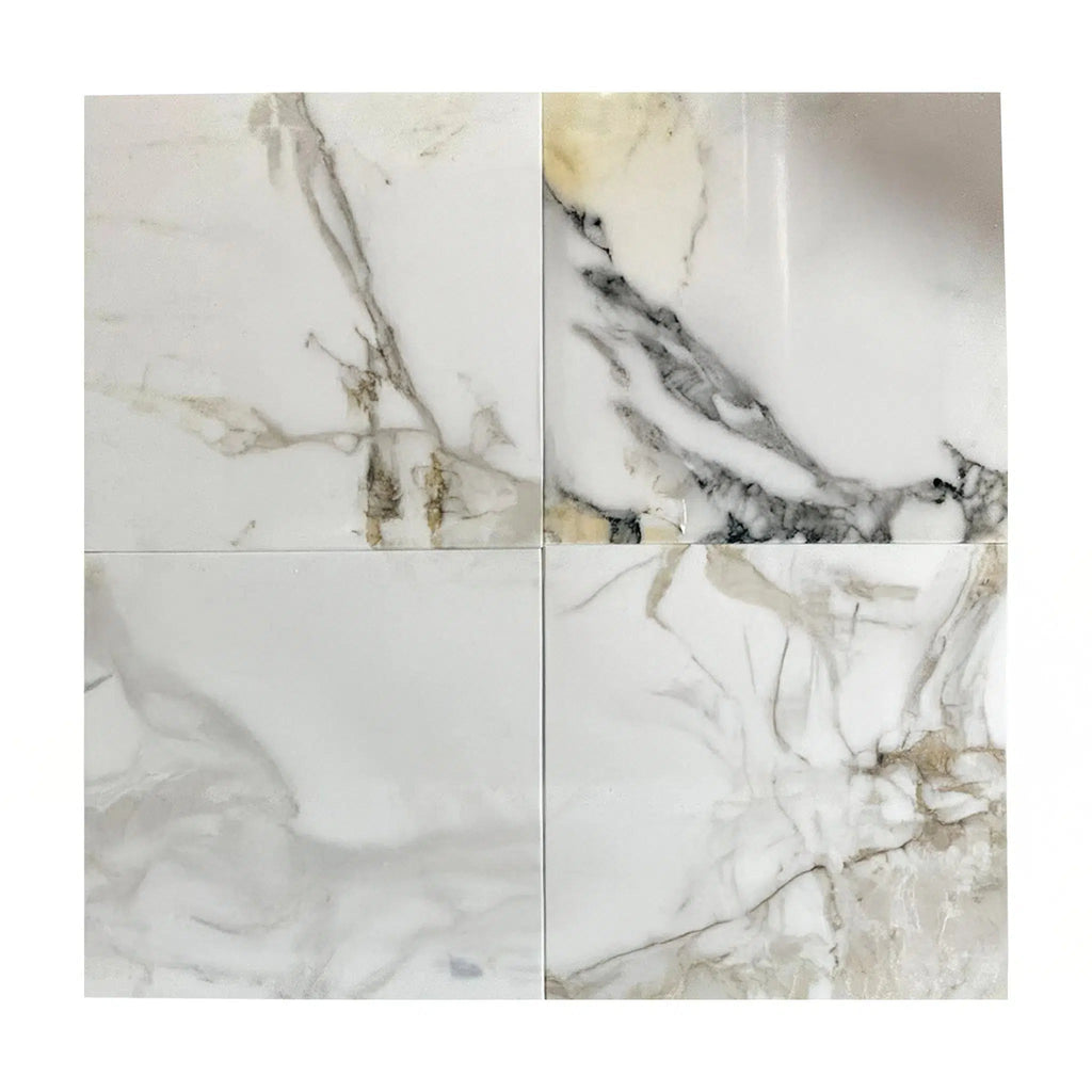 Calacatta Gold Medley 12X12 Polished Marble Tile 280 Sq.Ft. $12.49/Sq.Ft.