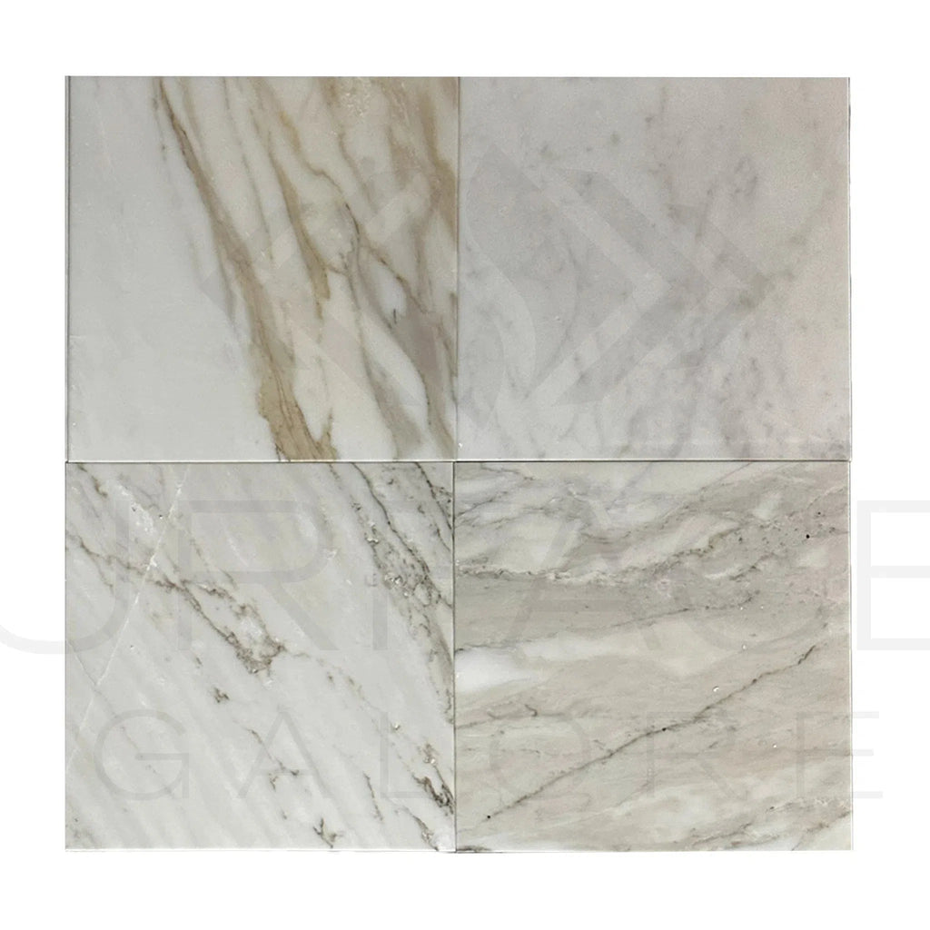 Calacatta Gold Medley 12X12 Polished Marble Tile 300 Sq.Ft. $6.49/Sq.Ft.