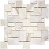 Calacatta Gold Mini-Versailles Pattern Mosaic Marble Tile Polished-Honed