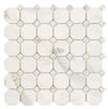 Calacatta Gold Octagon (w/Calacatta Gold) Mosaic Marble Tile Polished-Honed