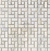 Calacatta Gold Pinwheel (w/Calacatta Gold) Mosaic Marble Tile Polished-Honed