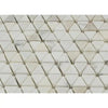 Calacatta Gold Triangular Hexagon Mosaic Marble Tile Tumbled