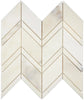 Calacatta Olive Green Marble Chevron Mosaic Tile Polished - Honed - SurfacesGaloreChevron MosaicPolished