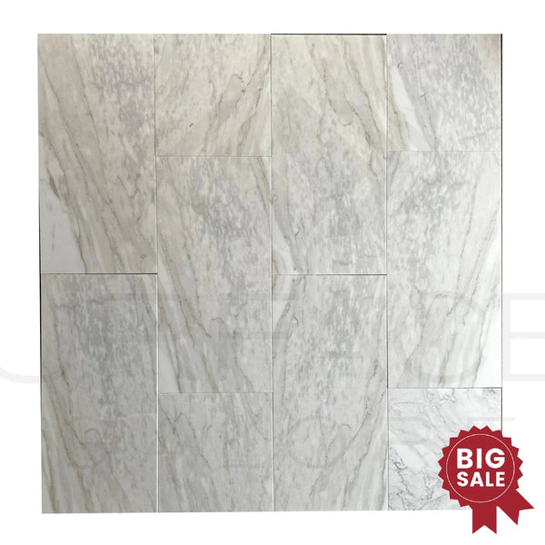 Calacatta Standart 12X24 Polished Marble Tile 300 Sq.Ft. - Discounted, Marble/Travertine Clearance Sale - SurfacesGalore