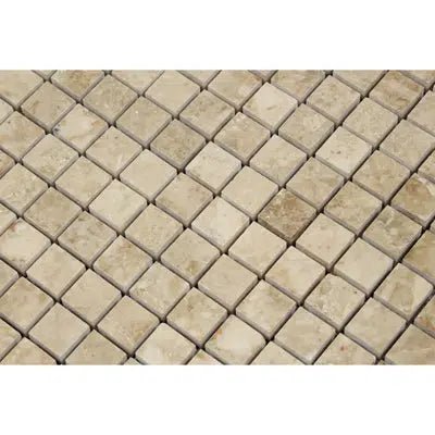 Cappuccino Marble 1X1 Mosaic Tile Polished - SurfacesGalore