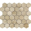 Cappuccino Marble 2" Hexagon Mosaic Tile Polished