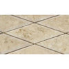 Cappuccino Marble 3X6 Deep - Beveled Diamond Mosaic Tile Polished - SurfacesGalore