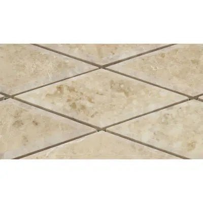 Cappuccino Marble 3X6 Deep - Beveled Diamond Mosaic Tile Polished - SurfacesGalore