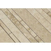 Cappuccino Marble Random Strip Mosaic Tile Polished - SurfacesGalore