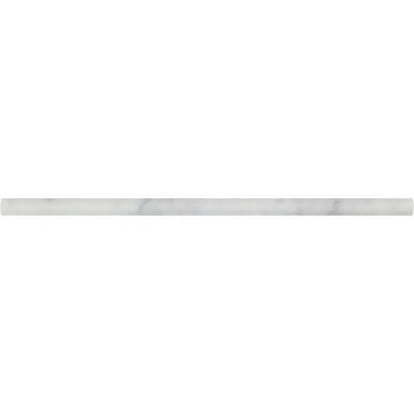 Carrara White 1/2X12 Pencil Liner Polished