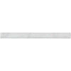 Carrara White 1X12 Quarter-Round Trim Molding Polished-Honed