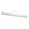 Carrara White 1X12 Quarter-Round Trim Molding Polished-Honed