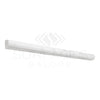 Carrara White 3/4X12 Bullnose Liner Polished-Honed