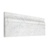 Carrara White 4 3/4X12 Baseboard Trim Molding Polished-Honed