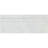 Carrara White 4 3/4X12 Baseboard Trim Molding Polished-Honed