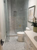 Carrara White Bamboo Sticks (Thassos + Carrara + Black) Mosaic Polished-Honed