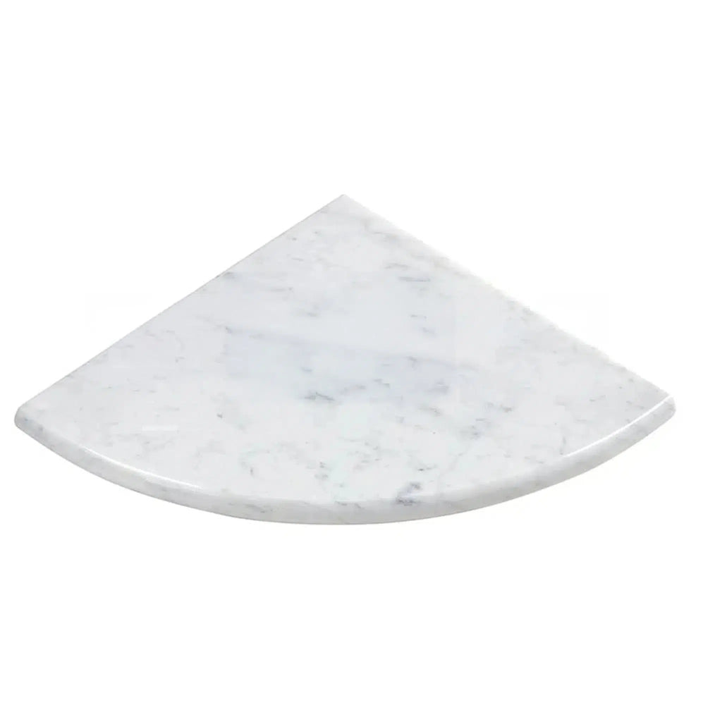 Carrara White (Bianco Carrara / Italian) Marble Shower Corner Shelf