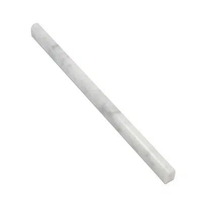 Carrara White Italian Premium 1/2X12 Pencil Liner Polished - SurfacesGalorePolished