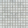 Carrara White Italian Premium 1X1 Mosaic Marble Tile Polished-Honed