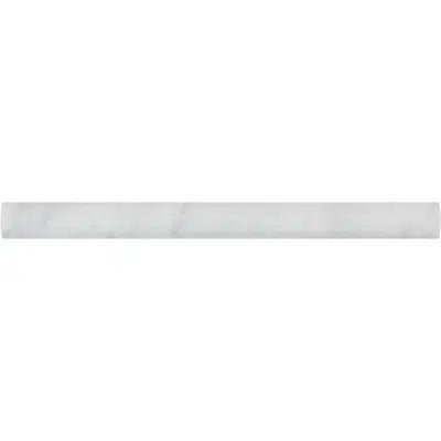 Carrara White Italian Premium 1X12 Quarter - Round Trim Molding Polished - Honed - SurfacesGalorePolished