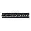 Carrara White Italian Premium 2X12 BIAS Border (w/ Black) Polished-Honed