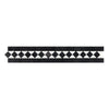 Carrara White Italian Premium 2X12 BIAS Border (w/ Black) Polished-Honed