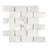 Carrara White Italian Premium 2X4 Brick Mosaic Marble Tile Polished-Honed