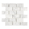 Carrara White Italian Premium 2X4 Brick Mosaic Marble Tile Polished-Honed