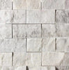 Carrara White Italian Premium 2X4 Brick Mosaic Marble Tile Split-Faced