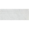 Carrara White Italian Premium 4 3/4X12 Baseboard Trim Molding Polished - Honed - SurfacesGalorePolished