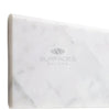 Carrara White Italian Premium 4X12 Tile (Long-Side, Single-Edge Bullnosed) Polished-Honed