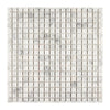 Carrara White Italian Premium 5/8X5/8 Mosaic Marble Tile Polished-Honed