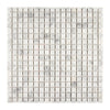 Carrara White Italian Premium 5/8X5/8 Mosaic Marble Tile Polished-Honed