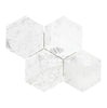 Carrara White Italian Premium 6X6 Hexagon Mosaic Marble Tile Polished-Honed