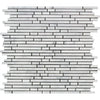 Carrara White Italian Premium Bamboo Sticks (Single-Color: Carrara) Mosaic Polished-Honed