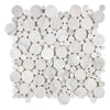 Carrara White Italian Premium Bubbles Mosaic Marble Tile Polished-Honed