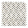 Carrara White Italian Premium Fan (Raindrop) Mosaic Marble Tile Polished-Honed