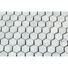 Carrara White Italian Premium Hexagon 1X1 Mosaic Marble Tile Polished - Honed - SurfacesGalorePolished