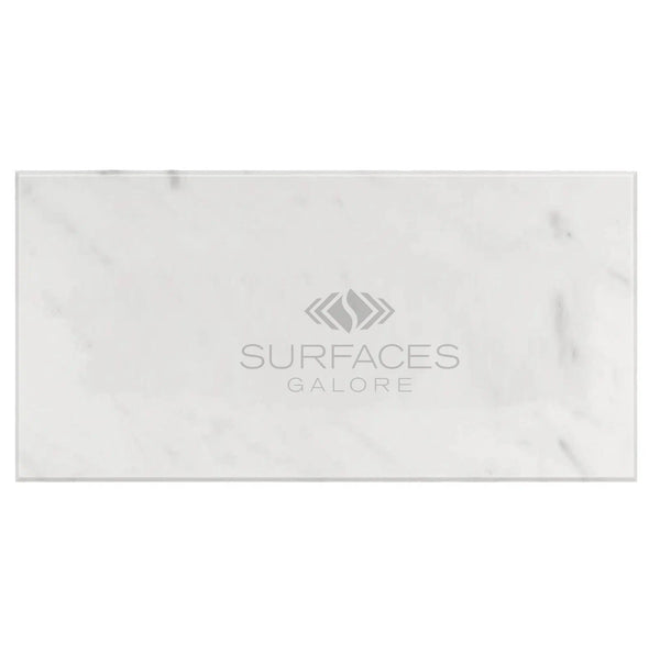 Carrara White Italian Premium Marble 12X24 Polished - Honed - SurfacesGalorePolished