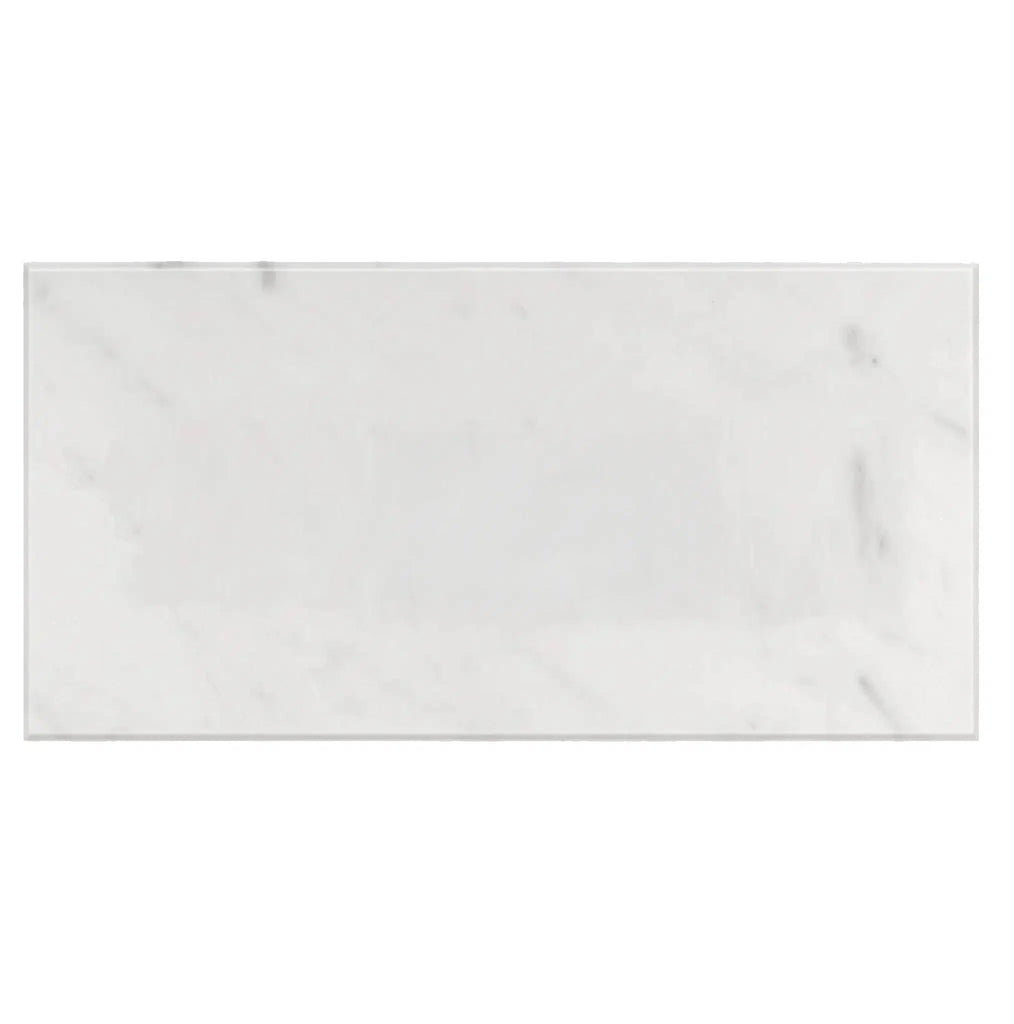 Carrara White Italian Premium Marble 12X24 Polished-Honed