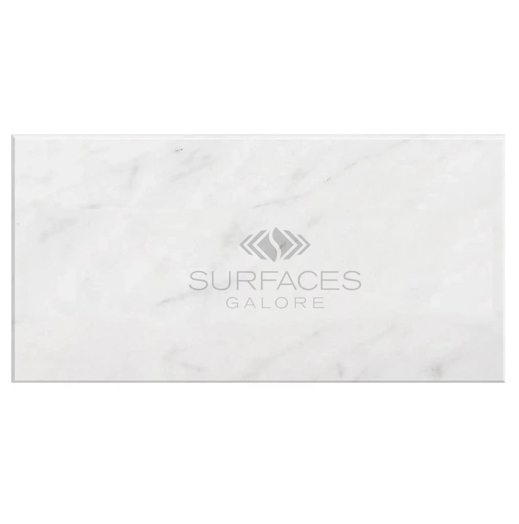 Carrara White Italian Premium Marble 18X36 Polished-Honed