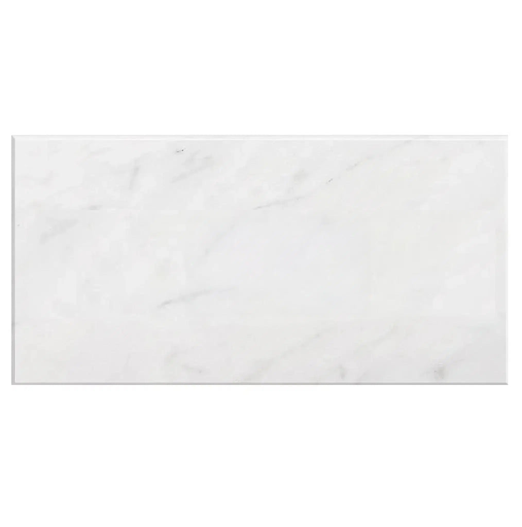 Carrara White Italian Premium Marble 18X36 Polished-Honed