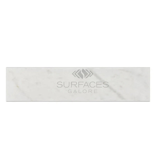 Carrara White Italian Premium Marble 2X8 Polished-Honed